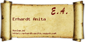 Erhardt Anita névjegykártya